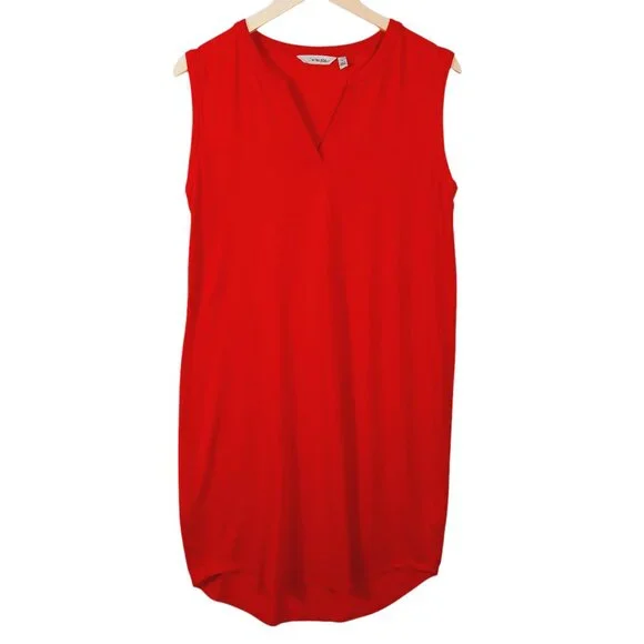 Athleta, Red dress, Size Medium, Sleeveless, V Neck, Soft, Athleisure, Sporty - Picture 1 of 14